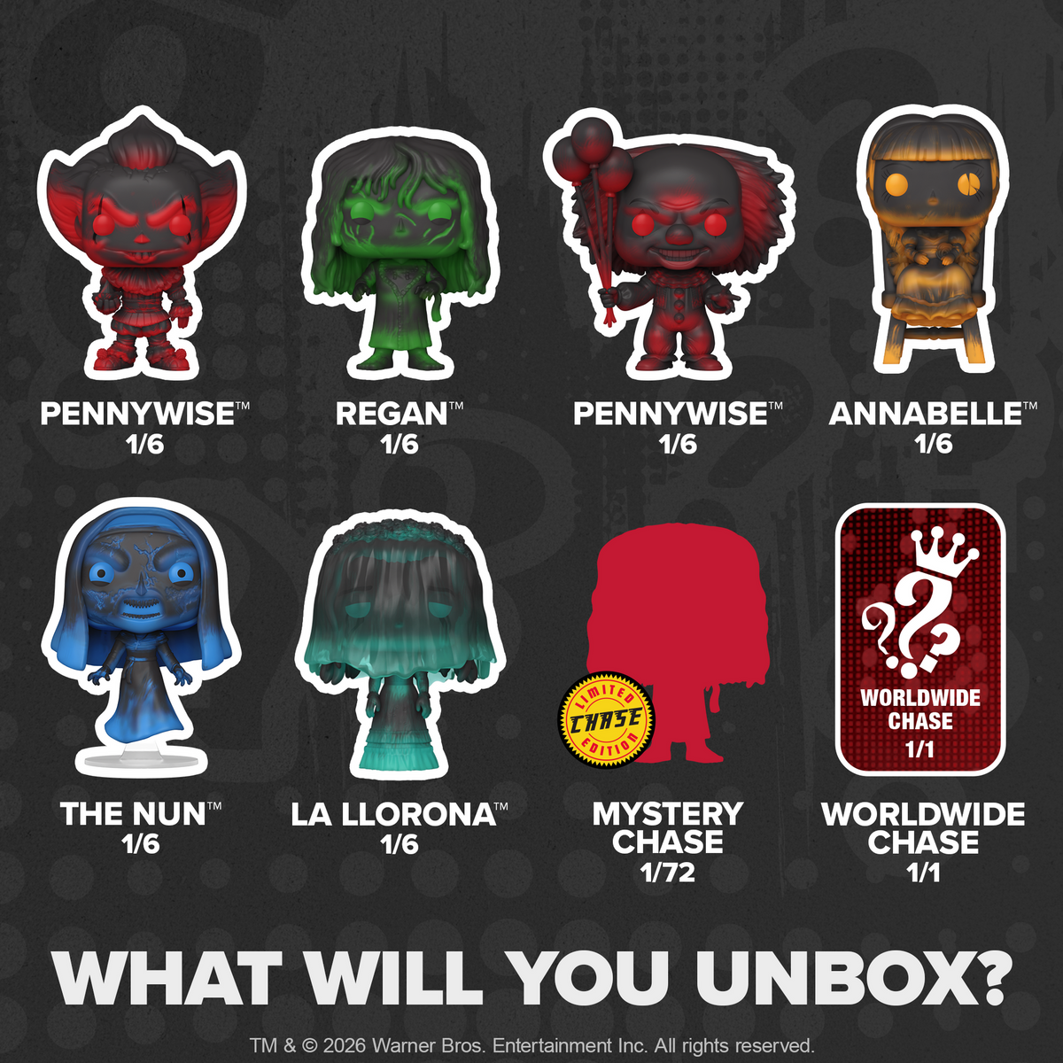 Funko Pop! Mystery Warner Bros. Horror - collection officielle