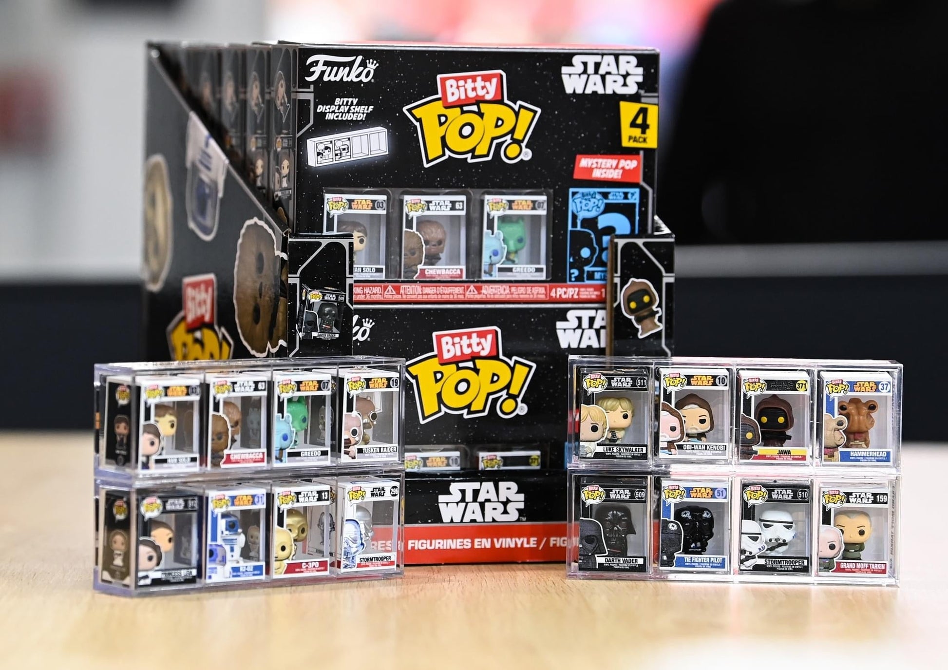 star wars bitty pop 4 pack 2 5cm dark vador