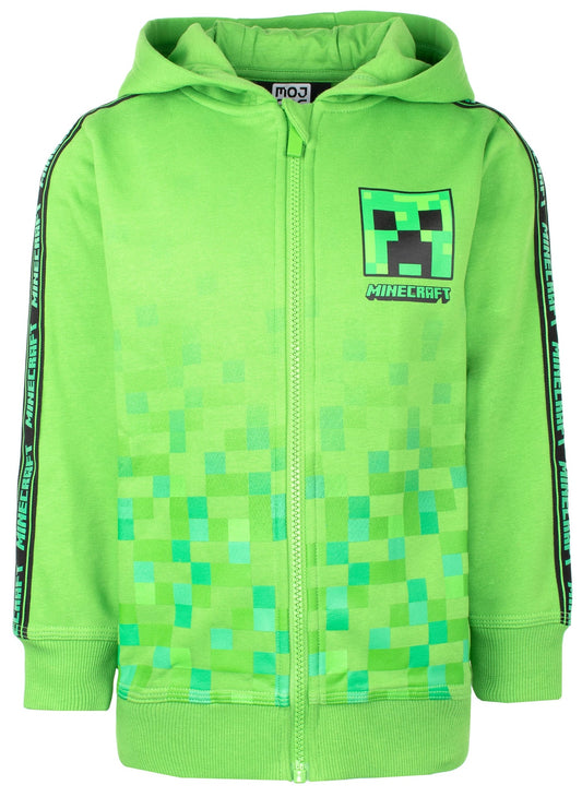 Sweat à capuche Minecraft – Zipped – vert