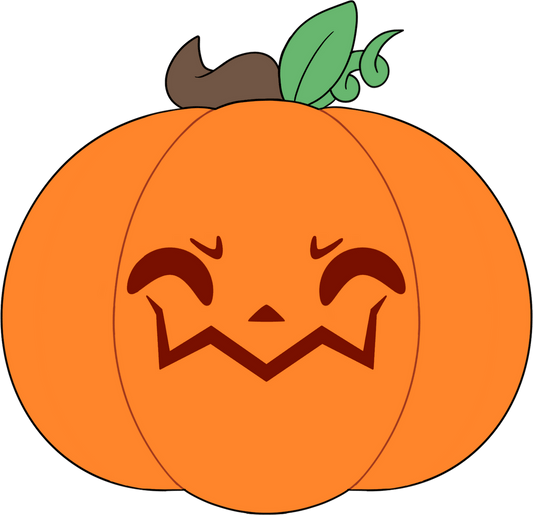 Halloween-Kürbis-Stickie (15 cm)