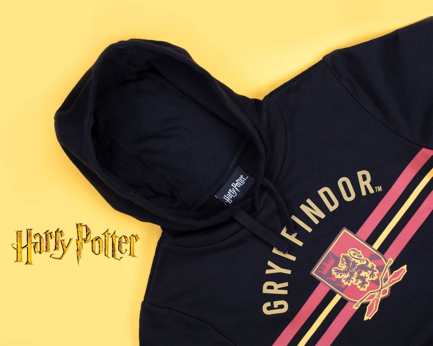 Harry Potter Sweat à capuche – noir and Yellow