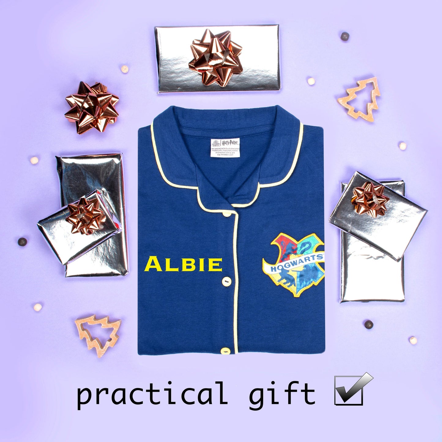 Harry Potter Pyjamas with Buttons – Navy bleu