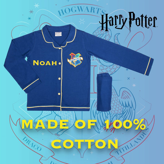 Pyjamas – Harry Potter with Buttons – Navy blue
