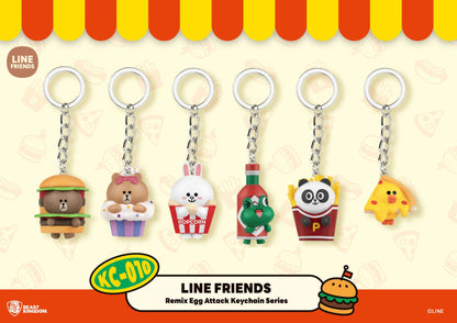 Mini EGG Attack - Line Friends keychain