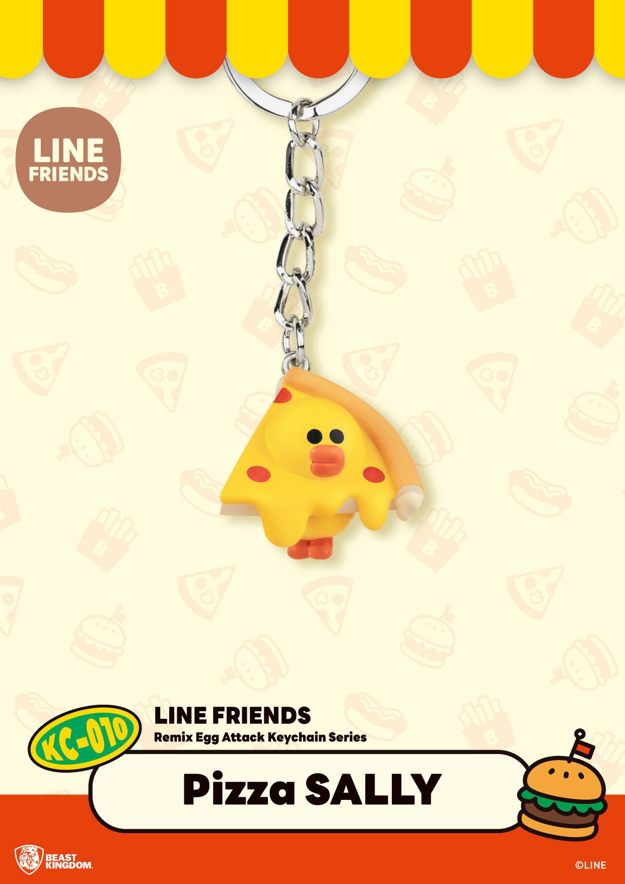 Mini EGG Attack - Line Friends keychain