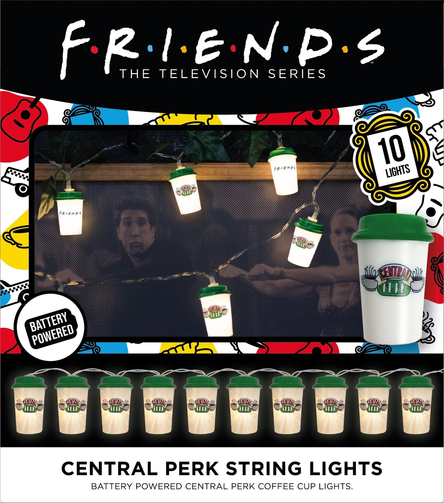 Friends Light Garland – Tassen von Central Perk 