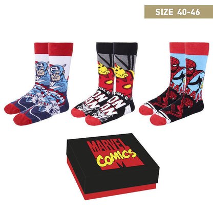 Pack 3 Paires de Chaussettes Marvel - Avengers