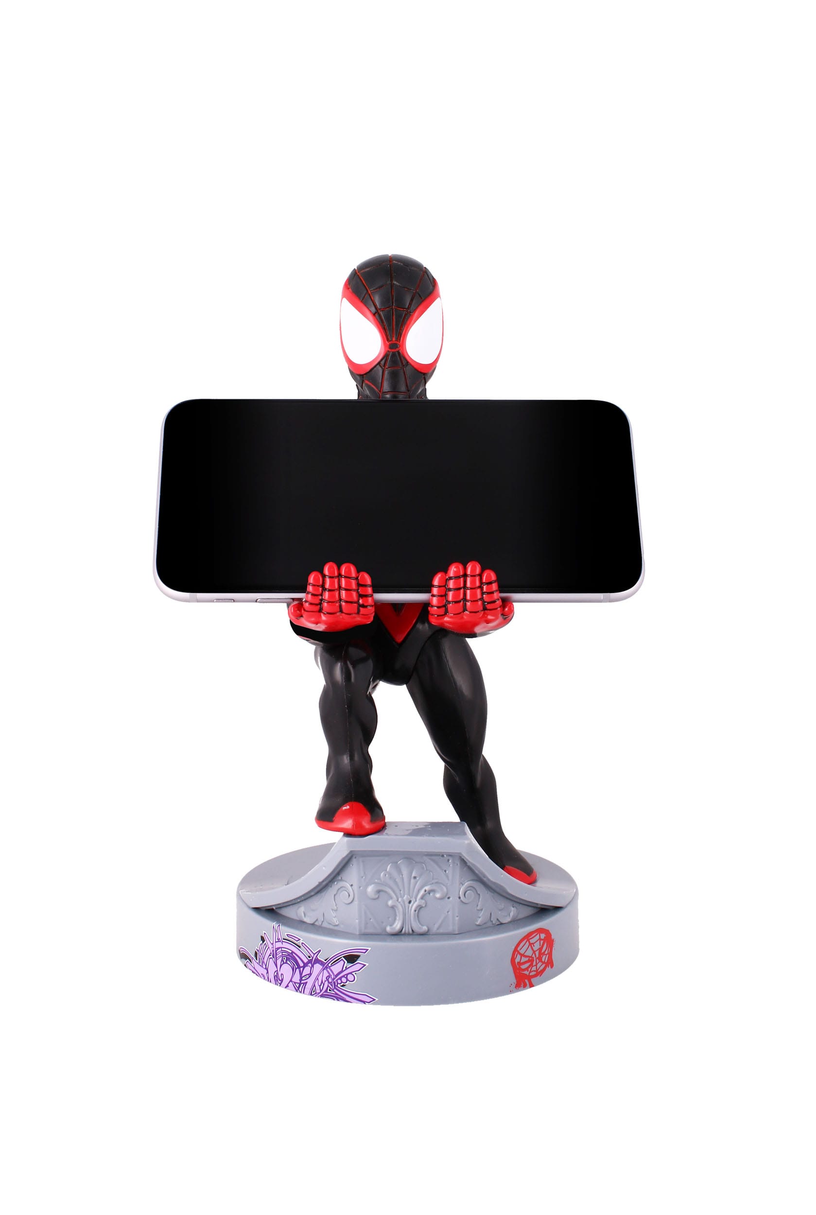 SPIDER-MAN MILES MORALES Figurine 20cm Support Manette & Portable  Spider-Man Cable Guy Miles Morales Exquisite Gaming