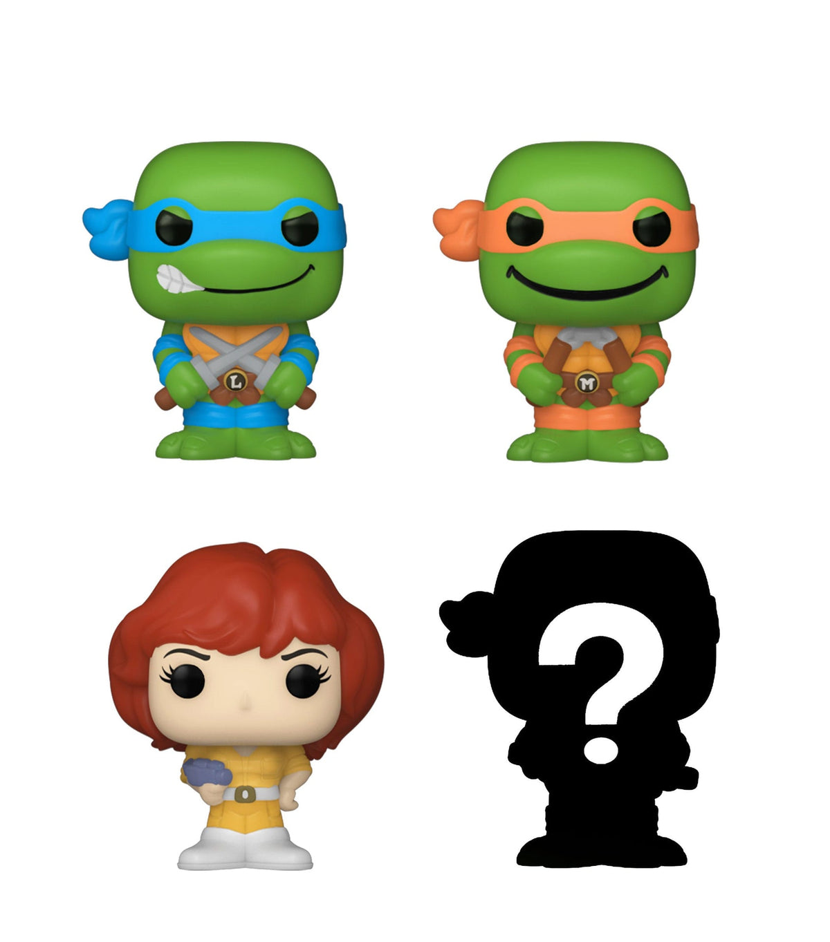 bitty pop teenage mutant ninja turtles 4 pack series 1
