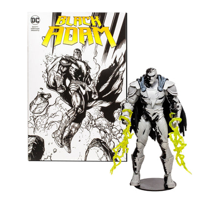 Black Adam with Comic Black Adam (Line Art Variant)