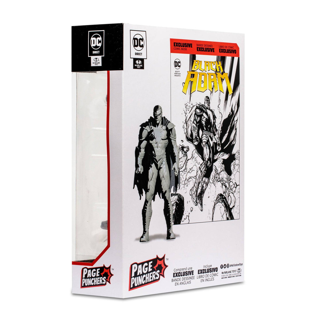 Black Adam with Comic Black Adam (Line Art Variant)