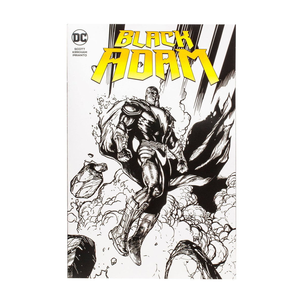 Black Adam with Comic Black Adam (Line Art Variant)