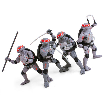 Coffret BST AXN Tortues Ninja Battle Damage - 4 Figurines 13 cm