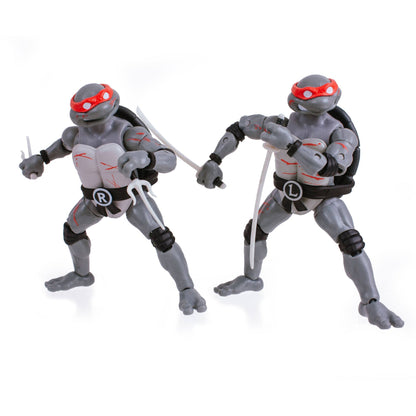 Coffret BST AXN Tortues Ninja Battle Damage - 4 Figurines 13 cm
