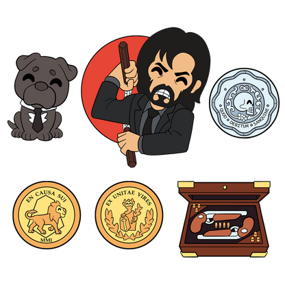 John Wick Pin Set