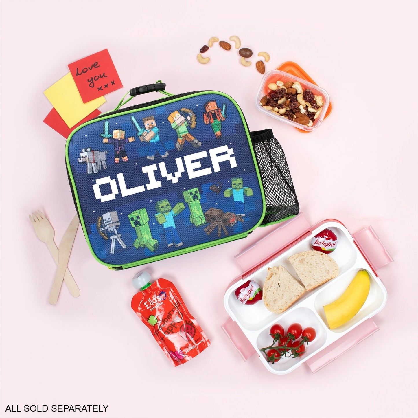 Sac repas – Minecraft bleu