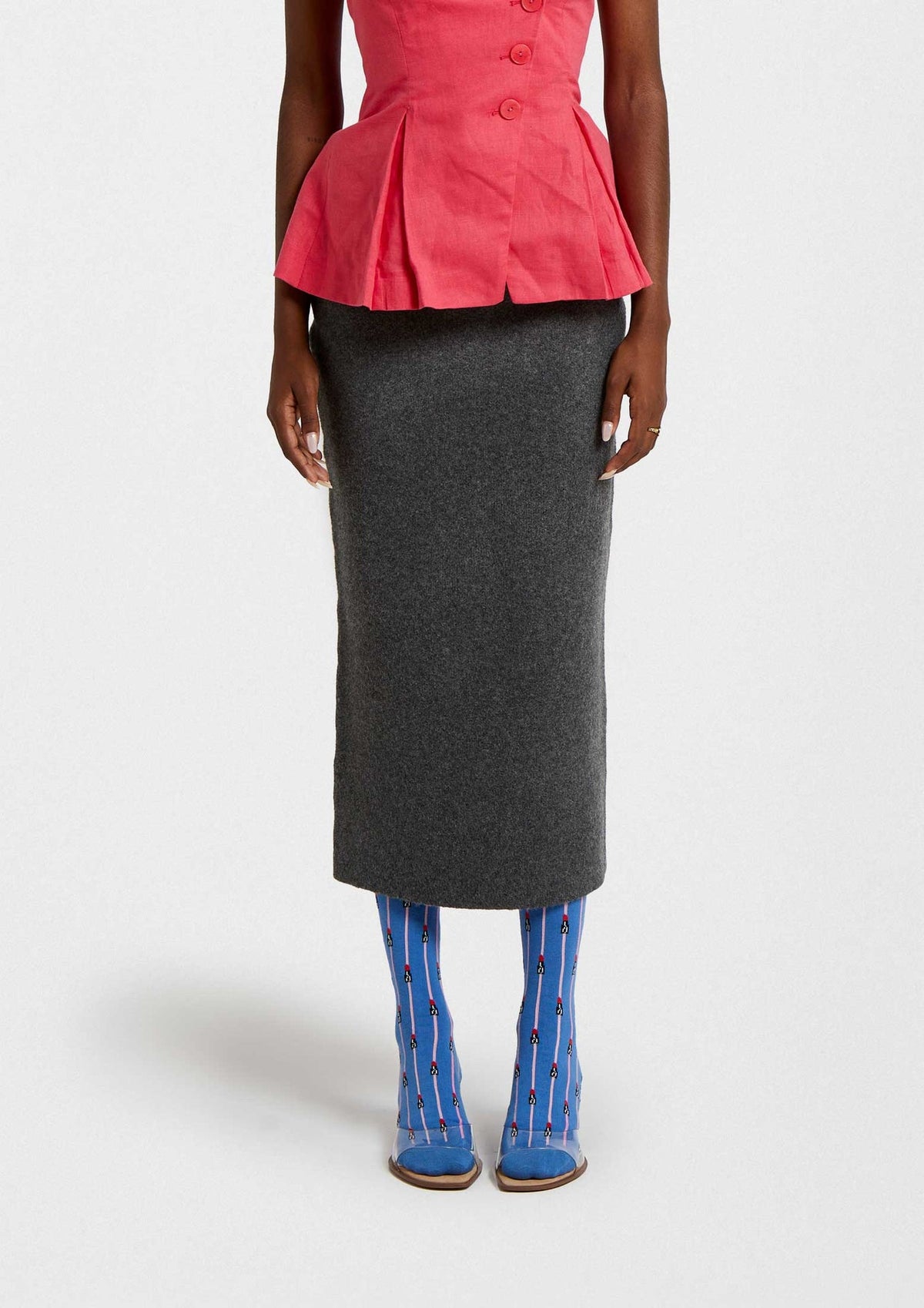 BeEmilyInParis Socks Lipstick Blue