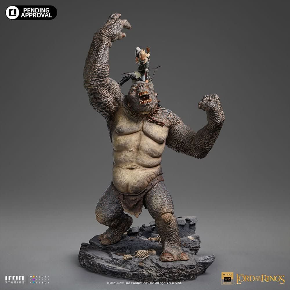 Legolas vs Cave Troll Statue - The Lord of the Rings - BDS Art Scale 1/10