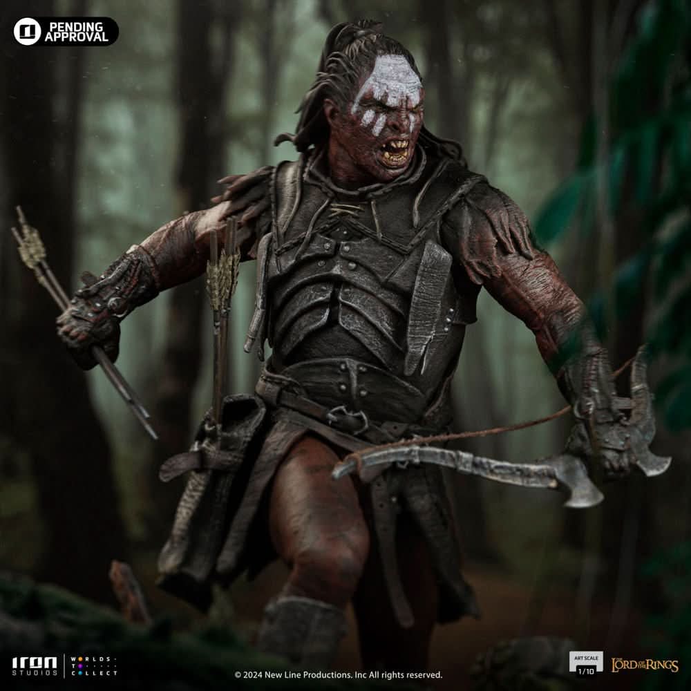 Lurtz Uruk-Hai Leader Statue - The Lord of the Rings - Art Scale 1/10 - The Fellowship of the Ring