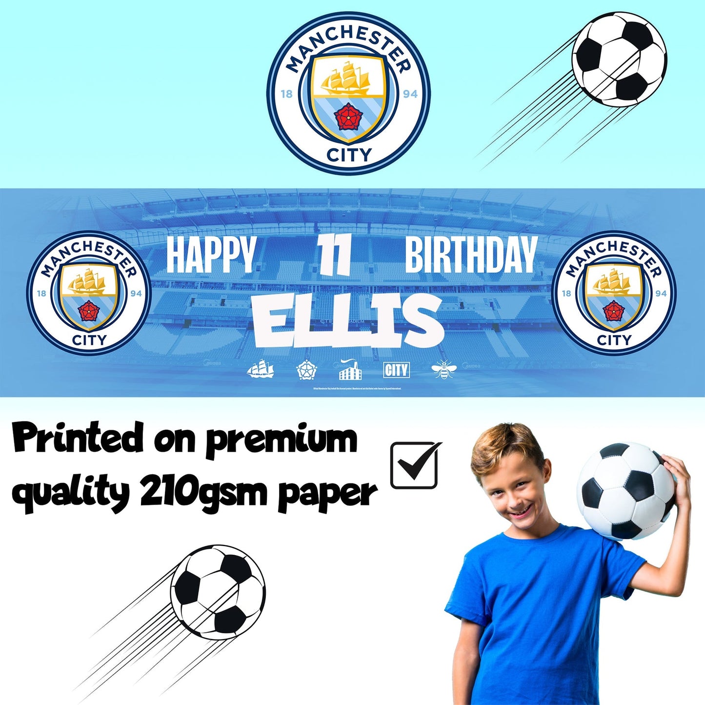 Bannière d’anniversaire – Manchester City