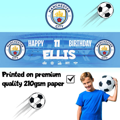 Bannière d’anniversaire – Manchester City