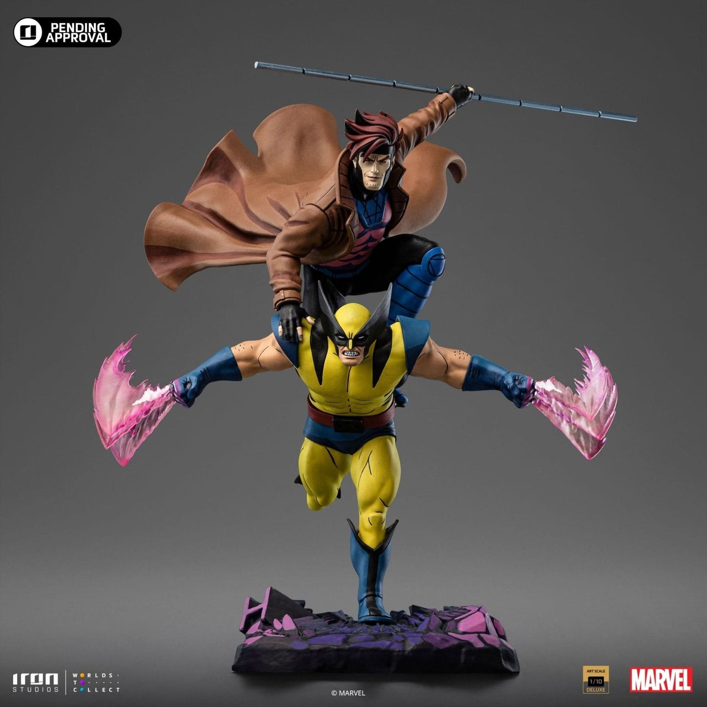 Statue Gambit e Wolverine - X-Men 97 - Art Scale 1/10 - Marvel Comics