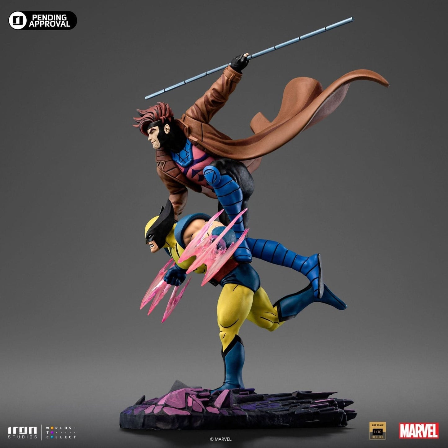 Statue Gambit e Wolverine - X-Men 97 - Art Scale 1/10 - Marvel Comics