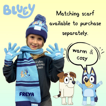 Ensemble bonnet et gants – Bluey Children's Winter Set Warm et Comfy Beanie Set