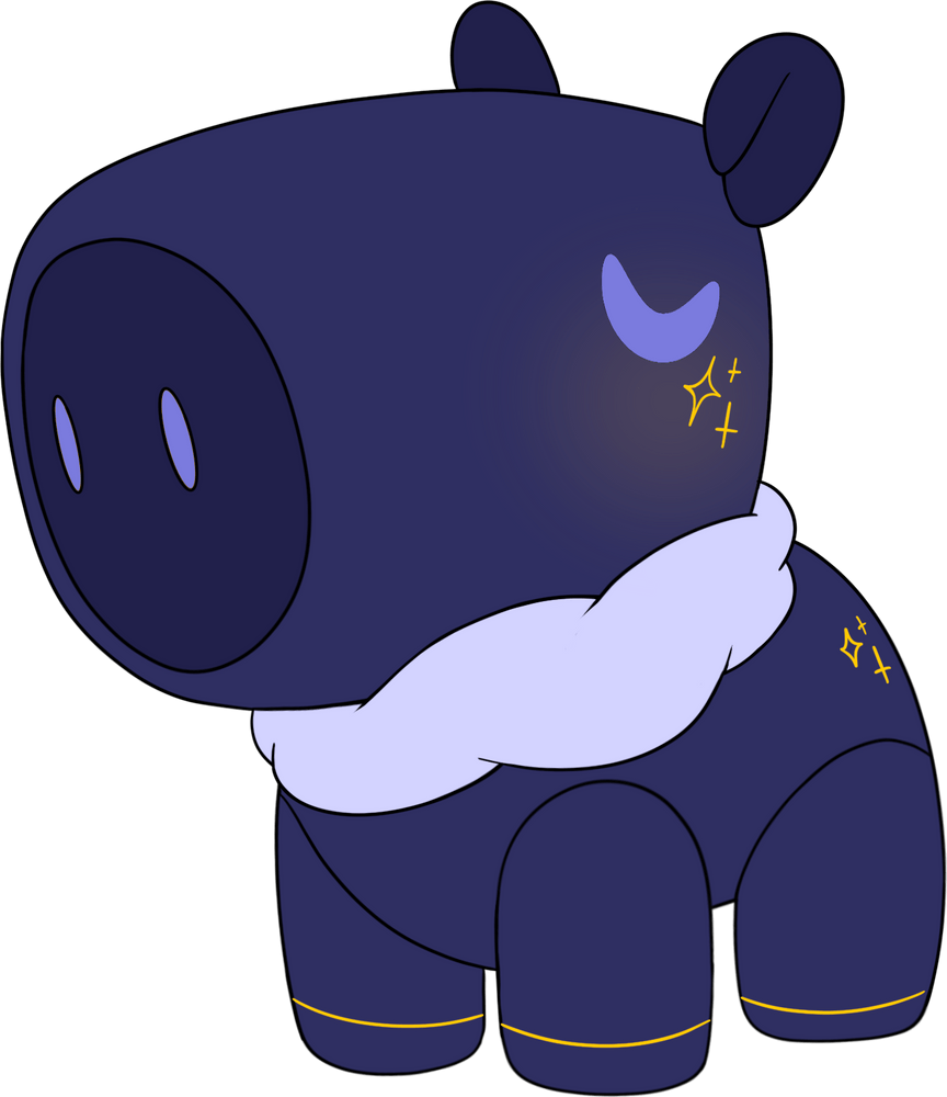 Plüschtier Wasserschwein Midnight (23 cm)