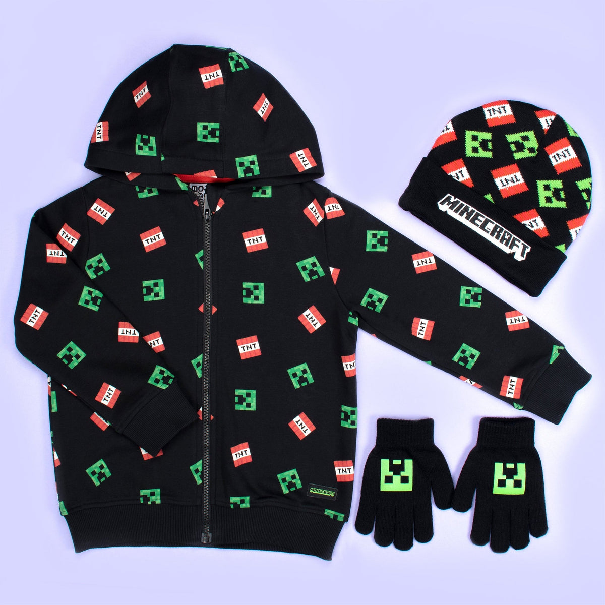 Mütze und Handschuhe – Minecraft Set