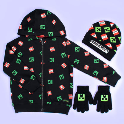 Mütze und Handschuhe – Minecraft Set