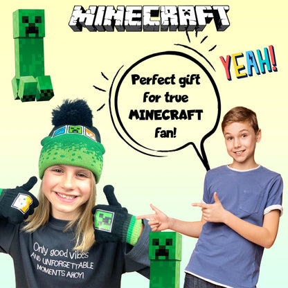 Ensemble bonnet et gants – Minecraft – Children's Set