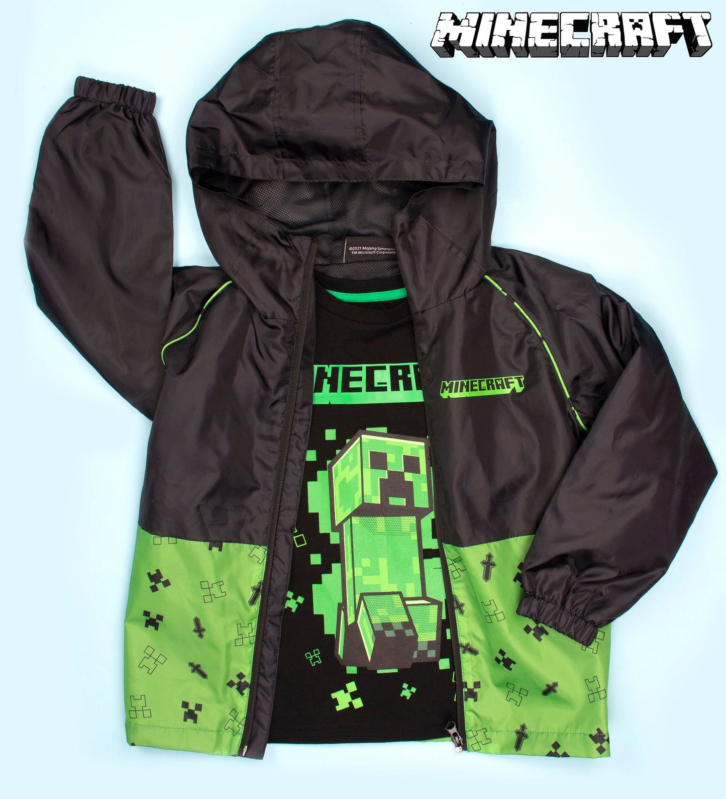 Minecraft Creeper T Shirt – noir