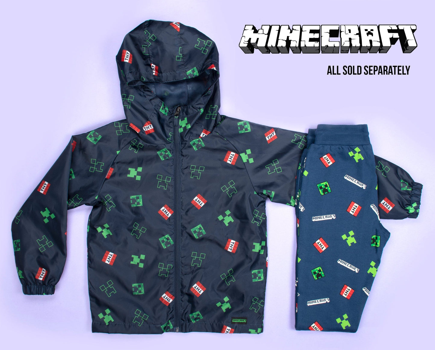 Minecraft Navy bleu Waterproof Jacket