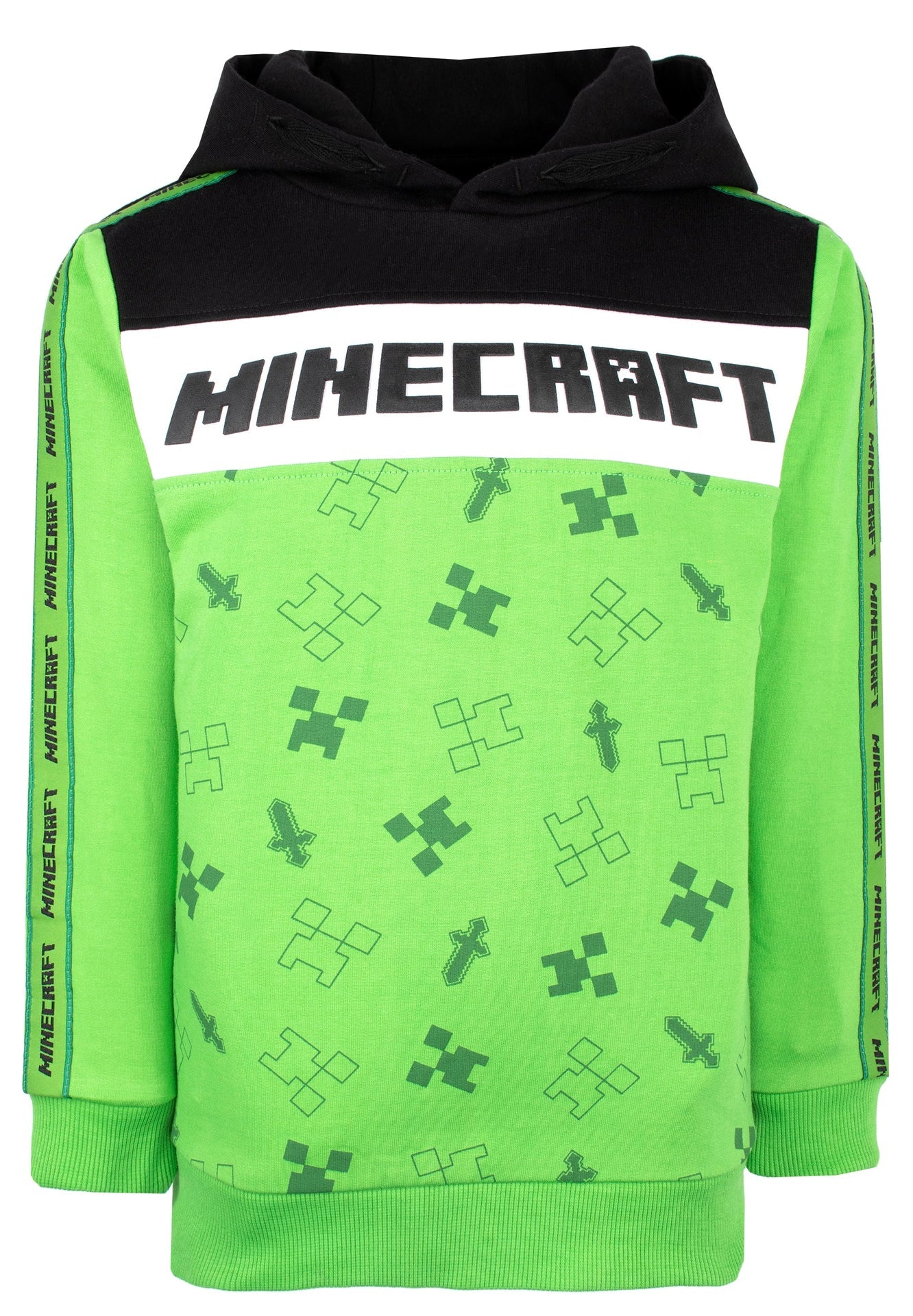Minecraft Sweat à capuche – vert/noir