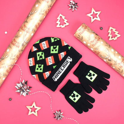 Mütze und Handschuhe – Minecraft Set
