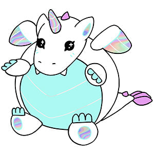 Peluche Mini Squishable – Dragon de Cristal
