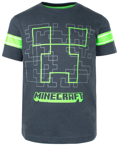 Minecraft Creeper T Shirt – Navy