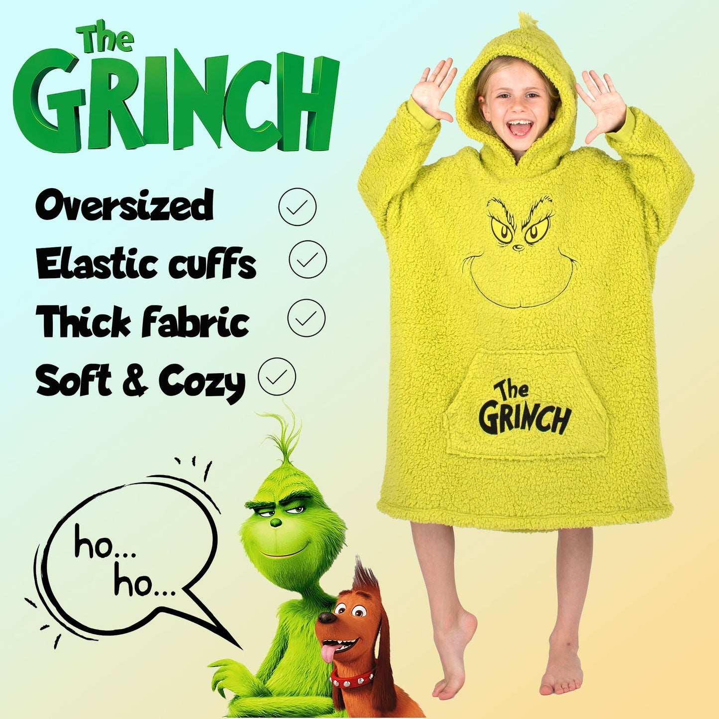 Sweat plaid oversize – The Grinch Oversized Blanket