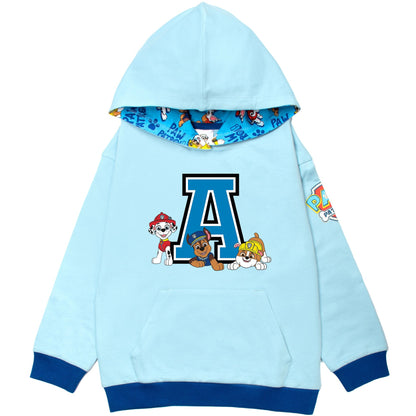 Sweat à capuche – Paw Patrol Initial for Boys-bleu