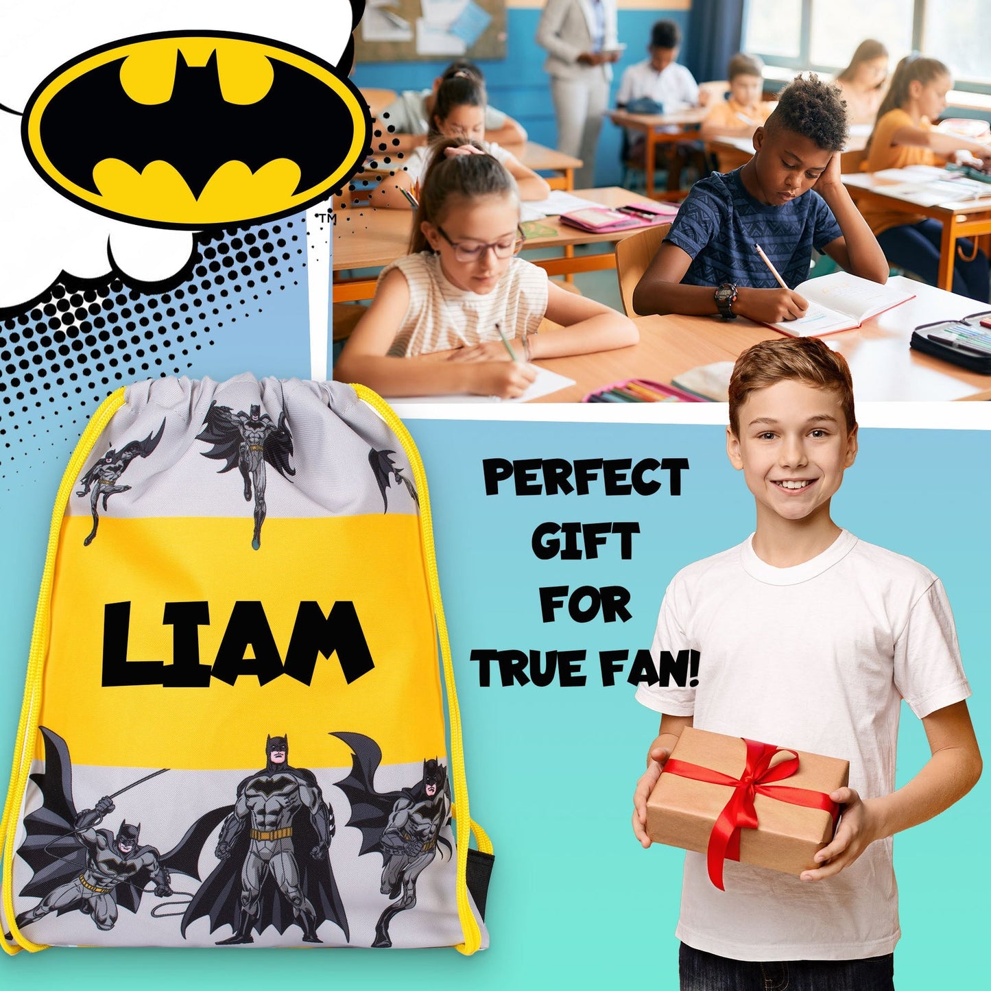 Batman Sac à cordon for enfant