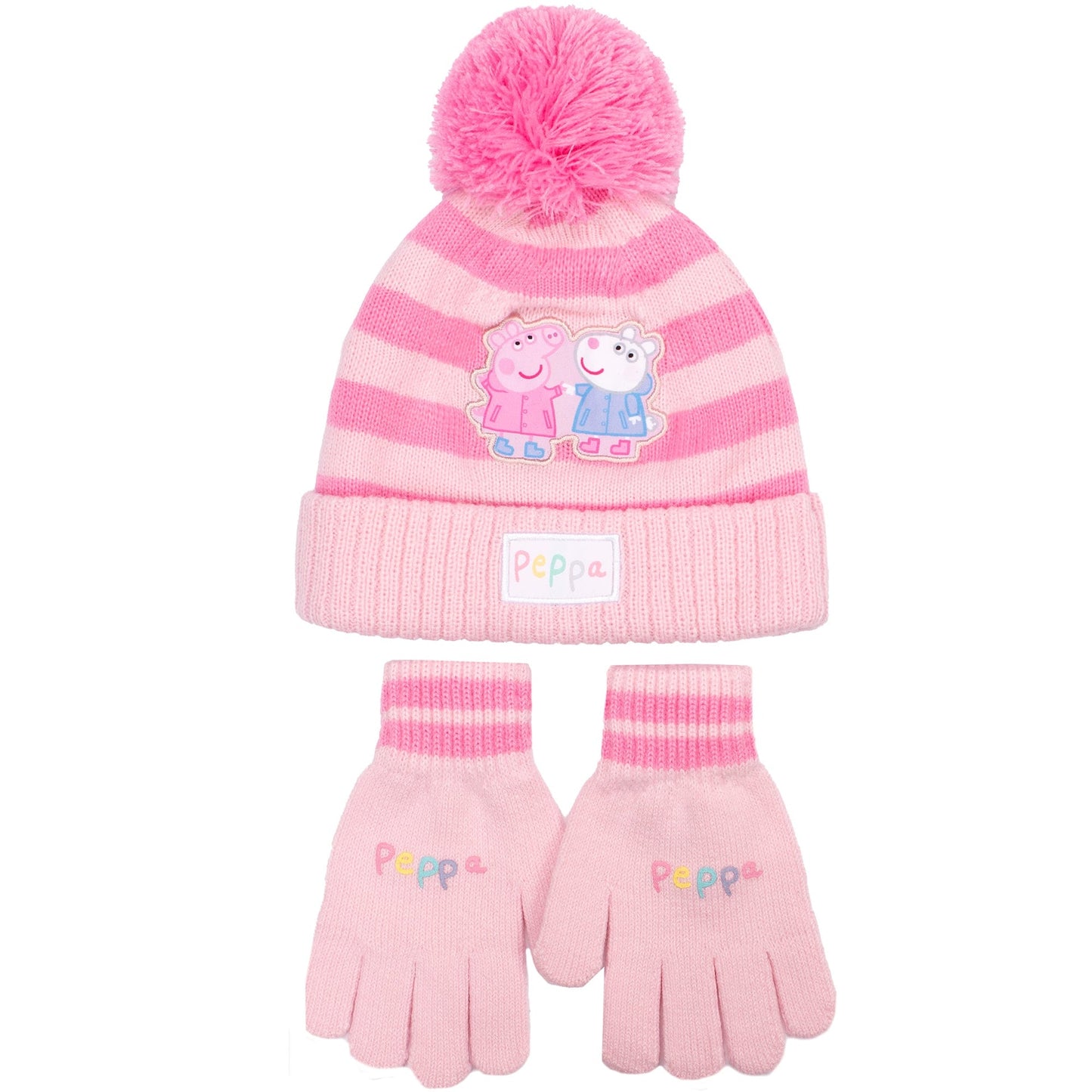 Ensemble bonnet et gants – Peppa Pig Children's Winter Set