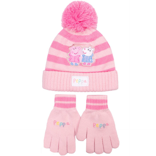 Peppa Pig Children's Winter Hat and Gloves Set