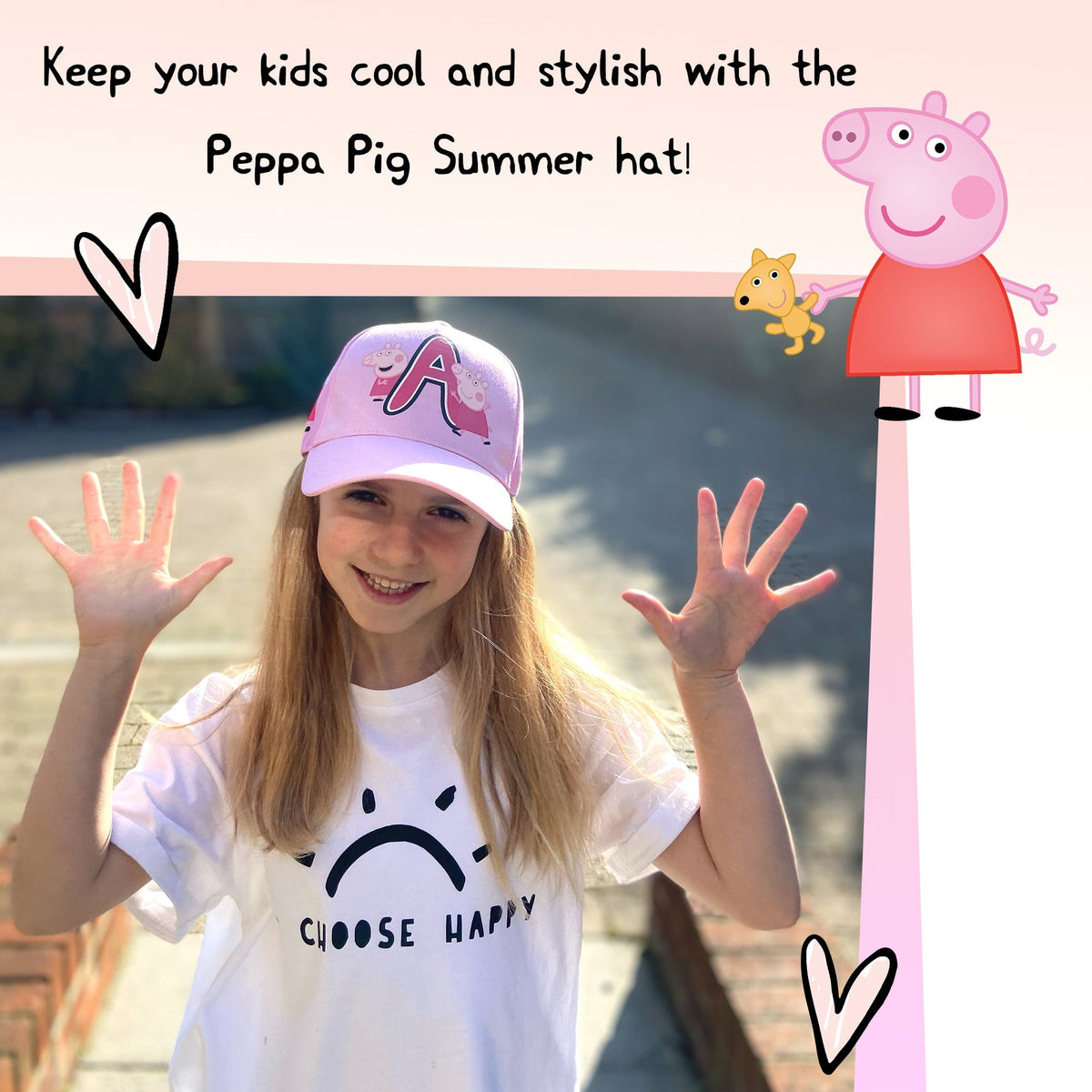 Kinderkappe – Sommerhut – Peppa Pig