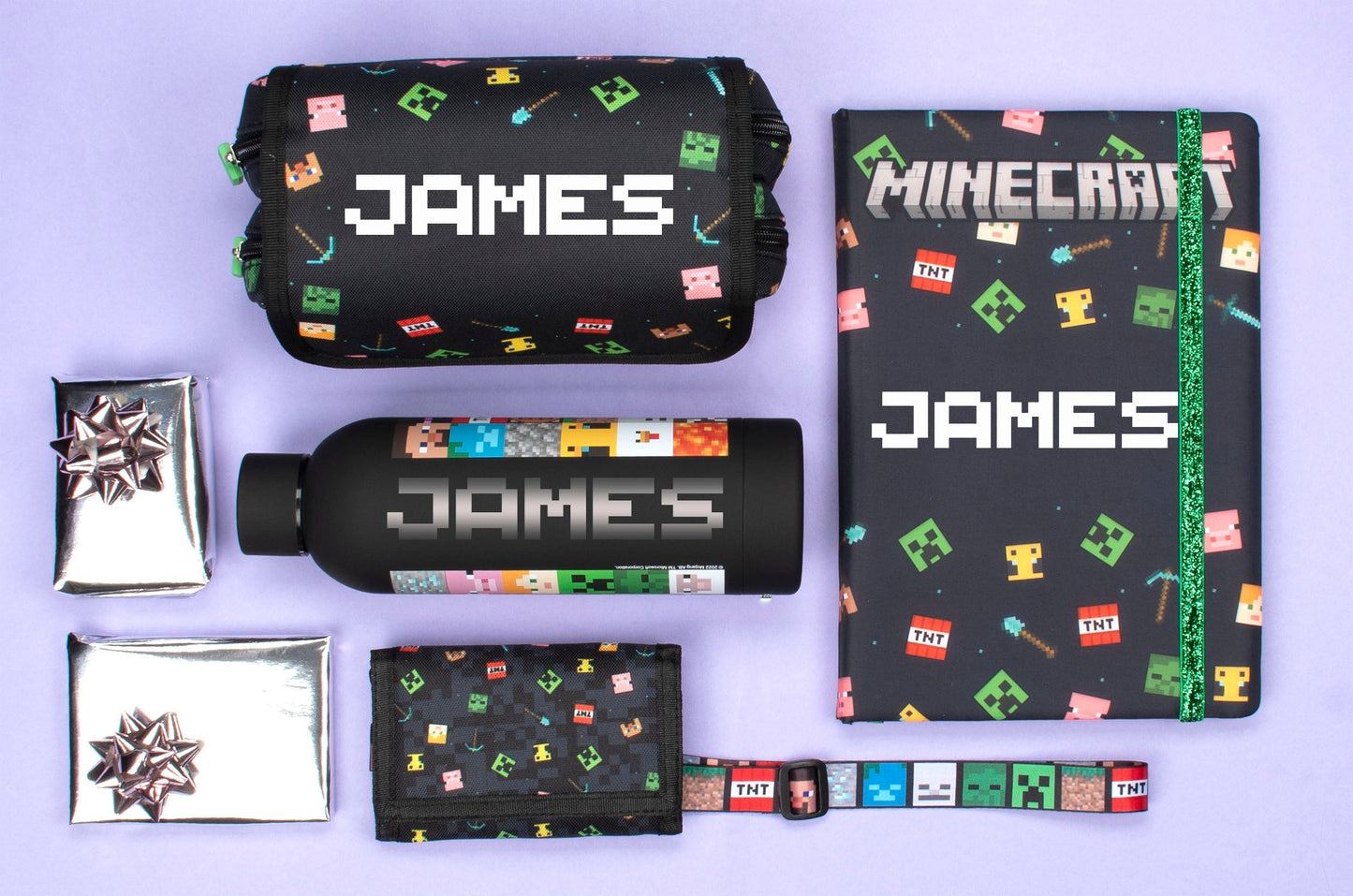 Minecraft Gourde en acier inoxydable – noir