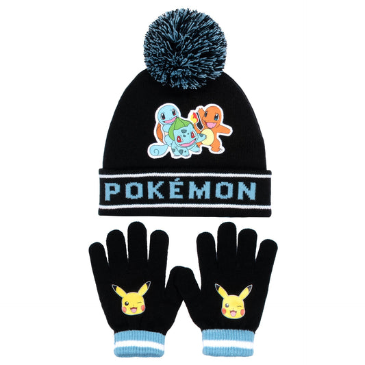 Pokemon Hat and Gloves Set