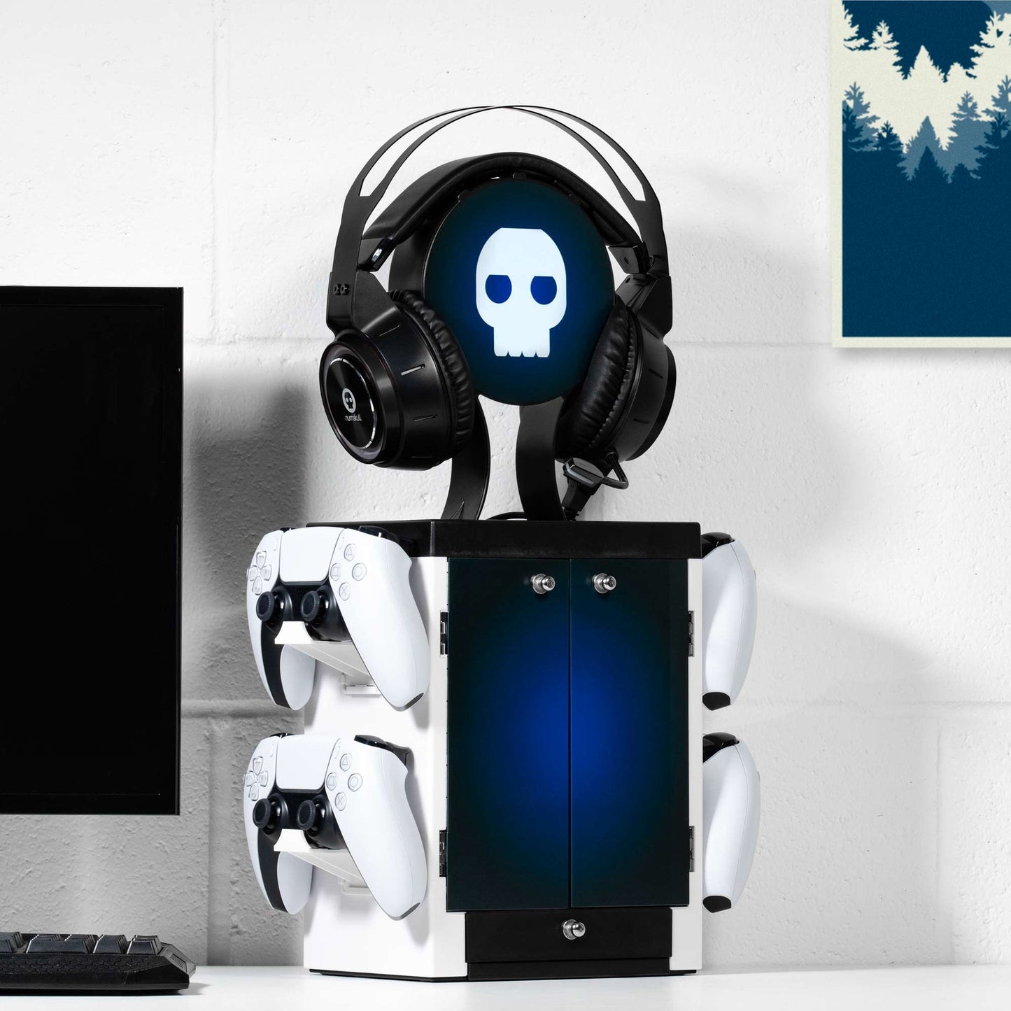 PS5 Gaming Locker Inspiration - Blue and White