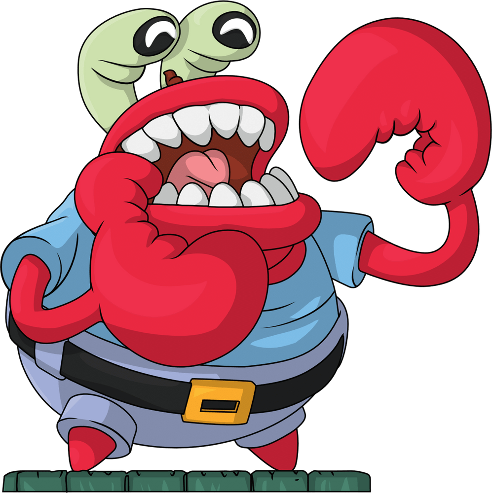 Mr. Krabs würgen