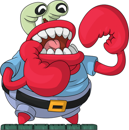 Mr. Krabs würgen