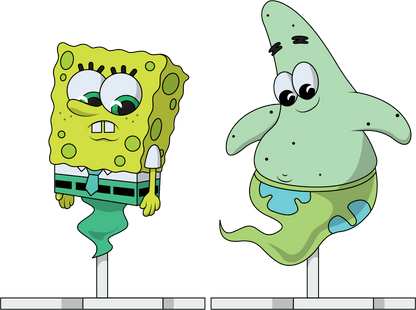 Gruseliger Spongebob und Patrick